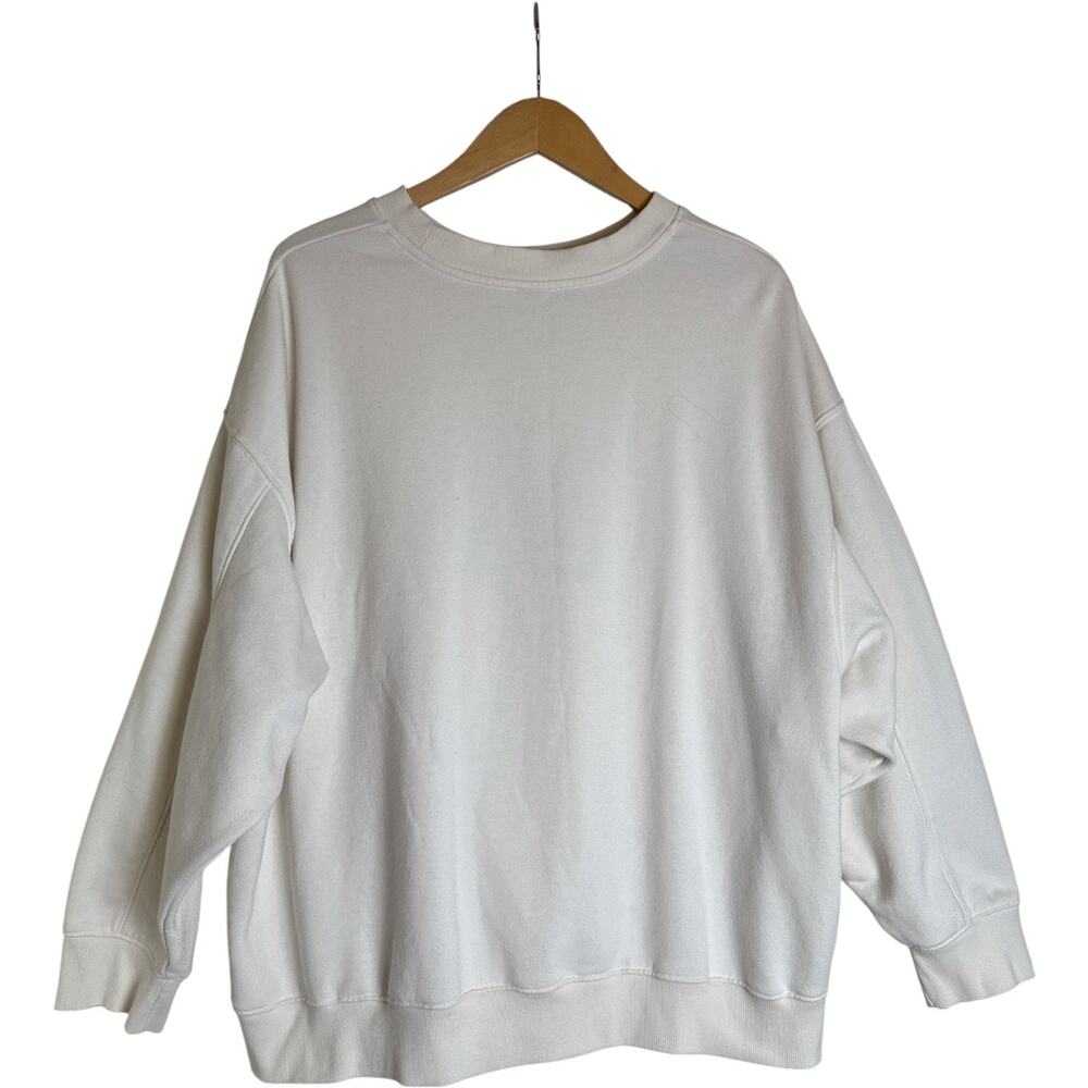 Wild Fable Montauk Sailing Club Embroidered Sweatshirt Women's Size XXL White - Picture 5 of 7
